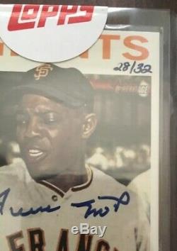 Willie Mays 2013 Topps Heritage Real One Special Edition Autograph 28/32 Vhtf