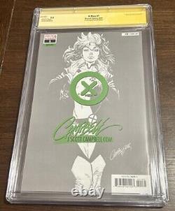 X-MEN #1 ROGUE J SCOTT CAMPBELL CGC SS 9.8 NEGATIVE SPACE AP 44/300 Variant NM