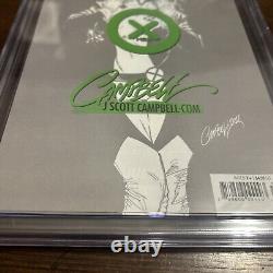 X-MEN #1 ROGUE J SCOTT CAMPBELL CGC SS 9.8 NEGATIVE SPACE AP 44/300 Variant NM