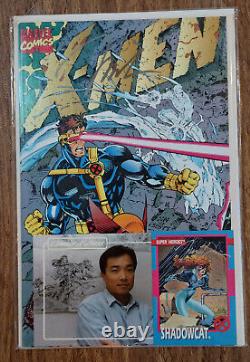 X-MEN #1 Special Edition Gate Fold SIGNED BY JIM LEE (Marvel, 1991) with Td Card