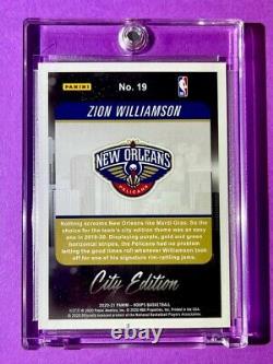 Zion Williamson CITY EDITION HOLO FINISH SPECIAL NBA HOOPS INSERT 2ND YEAR Mint