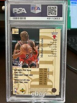 1995-96 Upper Deck Special Edition Gold Michael Jordan Card #se100 Psa Mint 9