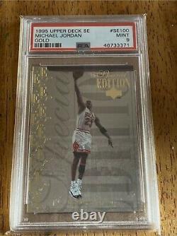 1995 Upper Deck Michael Jordan Special Edition Gold Se100. Chicago Bulls Psa 9