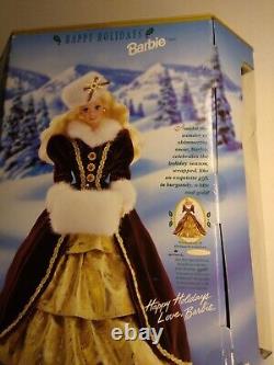 1996 Happy Holidays Barbie, Édition Spéciale, Nrfb, Mattel