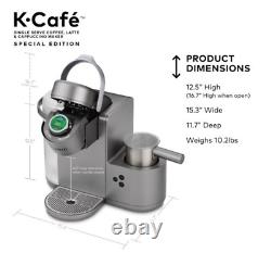 1x Keurig K-cafe Édition Spéciale Unique Servez K-cup Pod Coffee Latte Maker 10 Lb