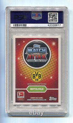 2016 Topps Match Attax Extra Allemand 604 Christian Pulisic USA WC PSA 9 Rookie RC
