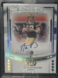 2022 Panini Flawless Champions 17/20 Aaron Rodgers IX-AR