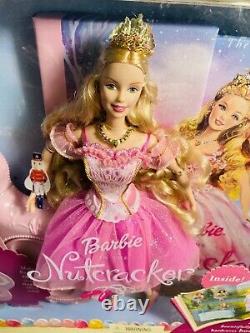 Barbie In The Nutcracker 2001 Nrfb Sugarplum Princess With Hardcover Book Mattel