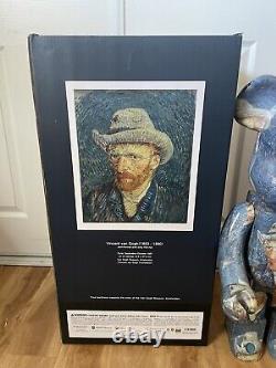Bearbrick Medicom 1000% Vincent Van Gogh Musée Autoportrait Chapeau Gris Be@rbrick
