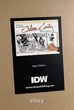 Berkeley Breathed's Bloom County Artist's Edition Idw Hardcover Edition Signée