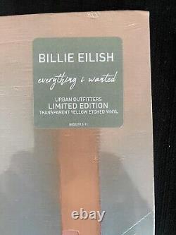Billie Eilish - Tout ce que je voulais - 12 pouces Single - Vinyle jaune gravé - neuf - scellé