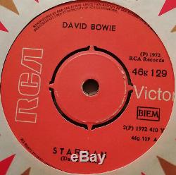 David Bowie Starman Suffragette City Rare Grecque 1ère Presse Single 1972 Rca T-rex