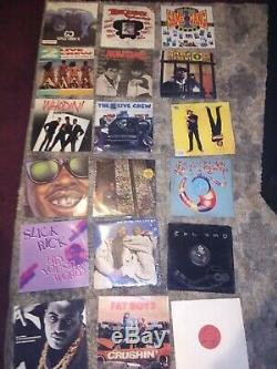 Disque Vinyle Lot De 100 Rap, R & B, Hip Hop & More Dj 1980 Collection Promo