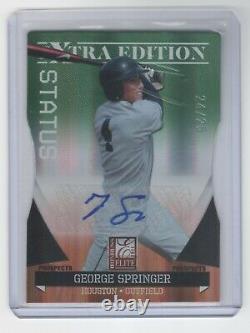 Édition Elite 2011 Émeraude #36 George Springer Rookie Autograph Astros /25