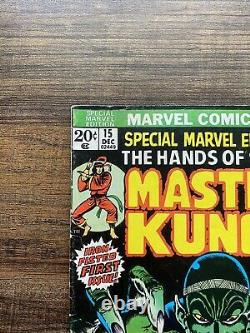 Édition Spéciale Marvel #15 1973 1ère Apparition Shang Chi Master Of Kung Fu Vg+