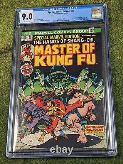 Édition Spéciale Marvel #15 Cgc 9.0 Master Of Kung Fu 1st Shang Chi Key Issue