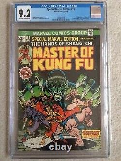 Édition Spéciale Marvel #15 Cgc 9.2 1ère Apparition Shang-chi Master Of Kung Fu