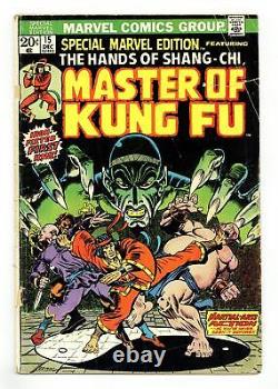 Édition Spéciale Marvel #15 Gd- 1.8 1973 1ère Application. Shang Chi