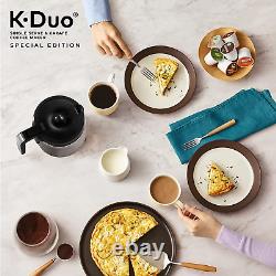 Édition spéciale K-Duo Machine à café avec dosette K-Cup et verseuse individuelle, argentée