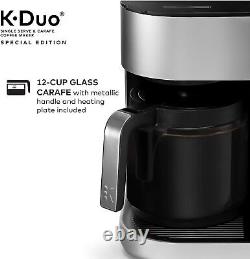 Édition spéciale Machine à café à dosettes K-Cup et à carafe, argentée
