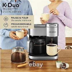 Édition spéciale Machine à café à dosettes K-Cup et à carafe, argentée