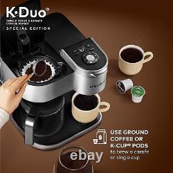 Édition spéciale Machine à café à dosettes K-Cup et à carafe, argentée