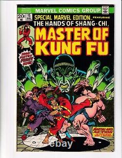 Édition spéciale Marvel 15 Vgf Comics Book Shang Chi 1er Fu Manchu Starlin (1973)
