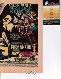 Édition spéciale Marvel 15 Vgf Comics Book Shang Chi 1er Fu Manchu Starlin (1973)