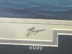 Édition spéciale encadrée et signée de Tim Thompson: Yachts de la Coupe de l'America 1992