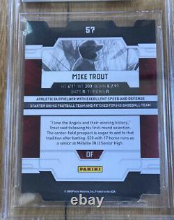 + Elite Extra Edition 2009 Mike Trout Aspirations 200/200 #57 Bgs 9 Mint