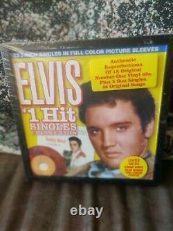 Elvis Presley #1 Hit Singles Collection Colored Vinyl 45 RPM Records Seeled Box