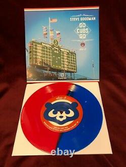 Enregistrements Third Man Chicago Cubs Eddie Vedder Bleu / Rouge Vinyle 7 45 Enregistrement Mint