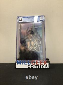 Ensemble de couvertures variantes en feuille de Jim Lee DC Trinity, Évaluation CGC 9.8 Pages Blanches, 2023