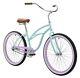 Firmstrong 26 Édition Spéciale Urbaine Dame Single Speed Seafoam Avec Jante Violette