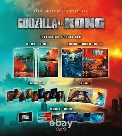Godzilla Vs. Kong Manta Lab Steelbook Lenticule Unique 4k/2d Blu-ray Ovp