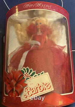 Happy Holidays Barbie Special Edition 1988 1er De Série Mattel Brand New Nib