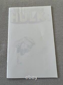 Incrédible Hulk #1 Fac-similé Édition Blank Sketch Signé & Sketched Par Alan Quah