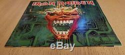 Iron Maiden Virus 12 Seule Affiche Manches 1996, Emp 443, Comme Neuf, Near Mint