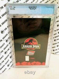 Jurassic Park #1 Cgc 9.4 Édition Amberchrome! Ajouter À Votre Collection Numéro Clé