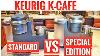 Keurig K Cafe Cafe Maker K Cup Latte Cappuccino Maker Espresso Special Edition Nickel Vs Charcoal