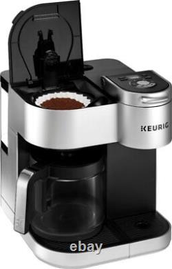 Keurig K-Duo Édition Spéciale Machine à Café à Capsules K-Cup individuelle et Carafe Argentée