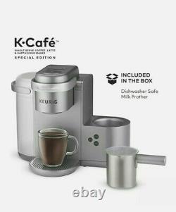 Keurig K-cafe Special Edition Single Serve K-cup Pod Coffee Maker Nickel