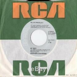 King Elvis Presley'74 Mon Garçon / Lovin Arms 45 Us / Uk Mega Rare Green Insert Slick
