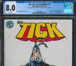 L'édition spéciale de THE TICK n°1? CGC 8.0? Première apparition dans une bande dessinée! Nouvelle-Angleterre 1988