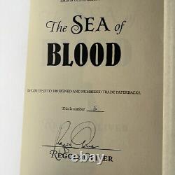 La mer de sang, édition spéciale signée par Reggie Oliver, limitée à seulement 100 exemplaires de 2015.