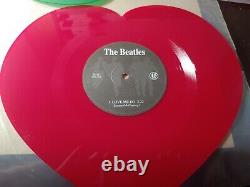 Les Beatles 12 singles vinyles colorés en forme de 6 - Importations 2013 Beat1 à 6 Love Me Do