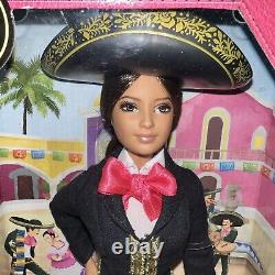 Mariachi Barbie Mexique 2014 Poupées du monde NRFB Édition Spéciale Étiquette Rose