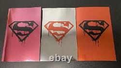 Mort De Superman 30ème Anniversaire Silver Foil, Superman 75 Rouge & Rose Foil Set