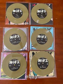 NOFX 7 POUCES du mois Rare Gold Band Version JAMAIS JOUÉ Limité à 100 Nouveau