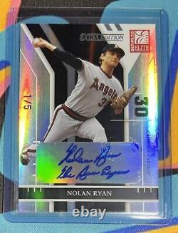 Nolan Ryan The Ryan Express 2004 Donruss Elite Extra Edition Black Auto /5